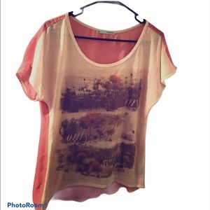 Maurices sheer high low shirt